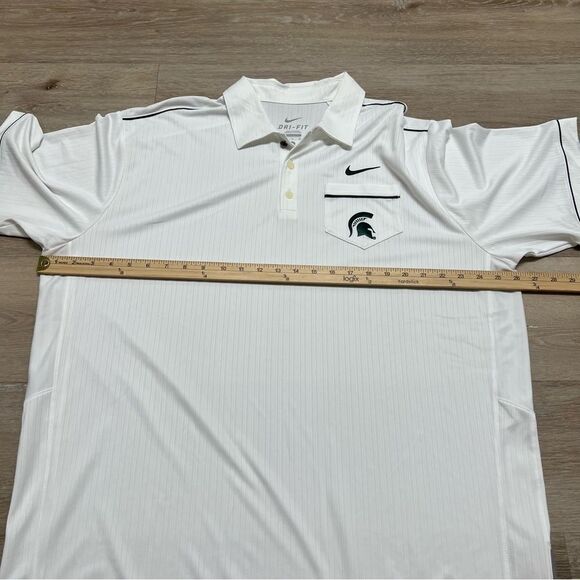 Michigan State University Spartans Nike Dri Fit Polo Size XL NWT - Picture 4 of 11